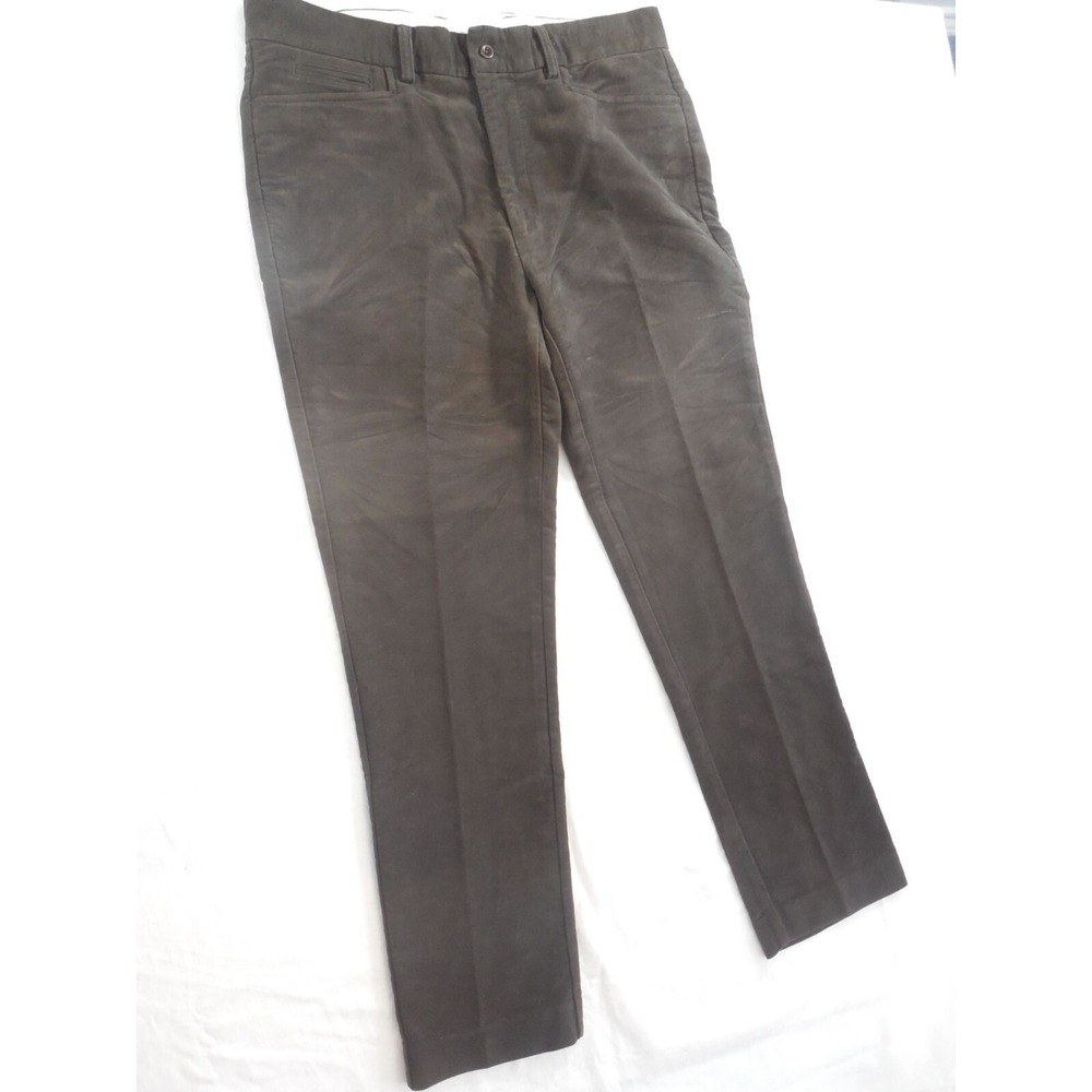 Polo Ralph Lauren Pants Mens 36x30 Brown Corduroy Straight Leg Casual Trousers